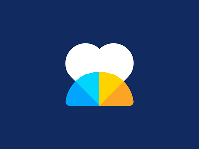 A piece of love ❤️ blue brand brand identity brand identity design branding color colorful icon logo logo design logo exploration love lovecraft lovely monogram multicolor pieces share symbol