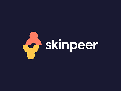 Skinpeer brand brand identity brand identity design branding exploration logo logo design logo exploration logo mark logo mark symbol logodesign monogram p2p peer to peer skins wordmark