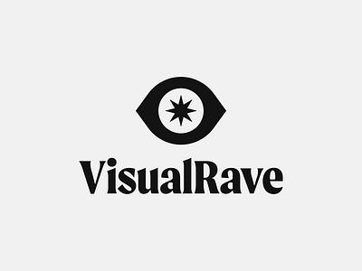 👁 Visual Rave brand brand identity brand identity design branding design eye icon eye logo icon logo logo design logo icon monogram rave star star icon visuals