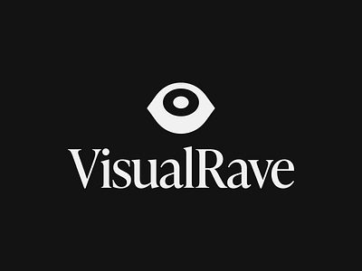 👁 Visual Rave brand brand identity brand identity design branding clothing brand design eye eye icon eye logo icon icon design logo monochrome monogram party rave streetwear visual visuals
