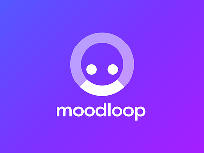 MoodLoop brand brand identity brand identity design branding design gradient icon logo logo design logo icon logo mark logo mark design mental health monogram mood