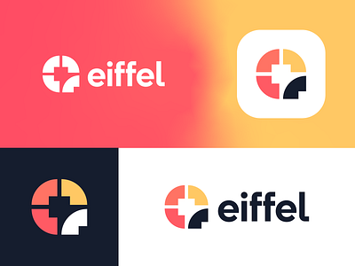 🧘‍♂️ Eiffel app design app icon application brand brand identity brand identity design branding eiffel gradient icon life coach logo logo proposal mental health mind mindfulness monogram user well being work