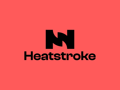 🔥 Heatstroke brand brand identity brand identity design branding design heat heatstroke icon letter h logo letter h mark logo logo icon logomark logomark design logomark icon monogram pink summer sun