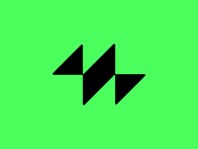 ⚡️⚡️ mostwntdco brand brand identity brand identity design branding design green icon lime logo logo design logo design icon logo icon logo mark design monogram most wanted mw triangle triangles