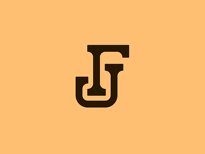 JF brand branding fj icon jf logconcept logo monogram