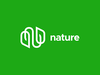 Nature brand branding exploration identity logo monogram n nature symbol