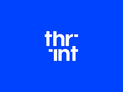 Thrint art artist branding business logo logo exploration print printing symbol typographic vector