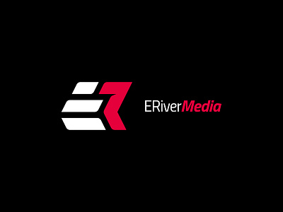 ERiverMedia brand branding erm icon illustrator logo mediaa project re design type