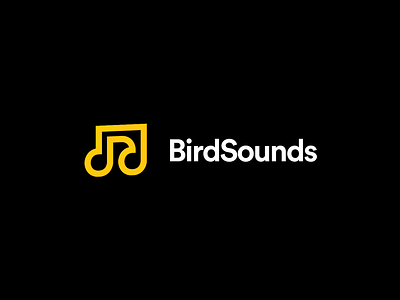 Birdsounds bird brand branding exploration icon identity illustration logo logos monogram music negative space project sounds symbol vector