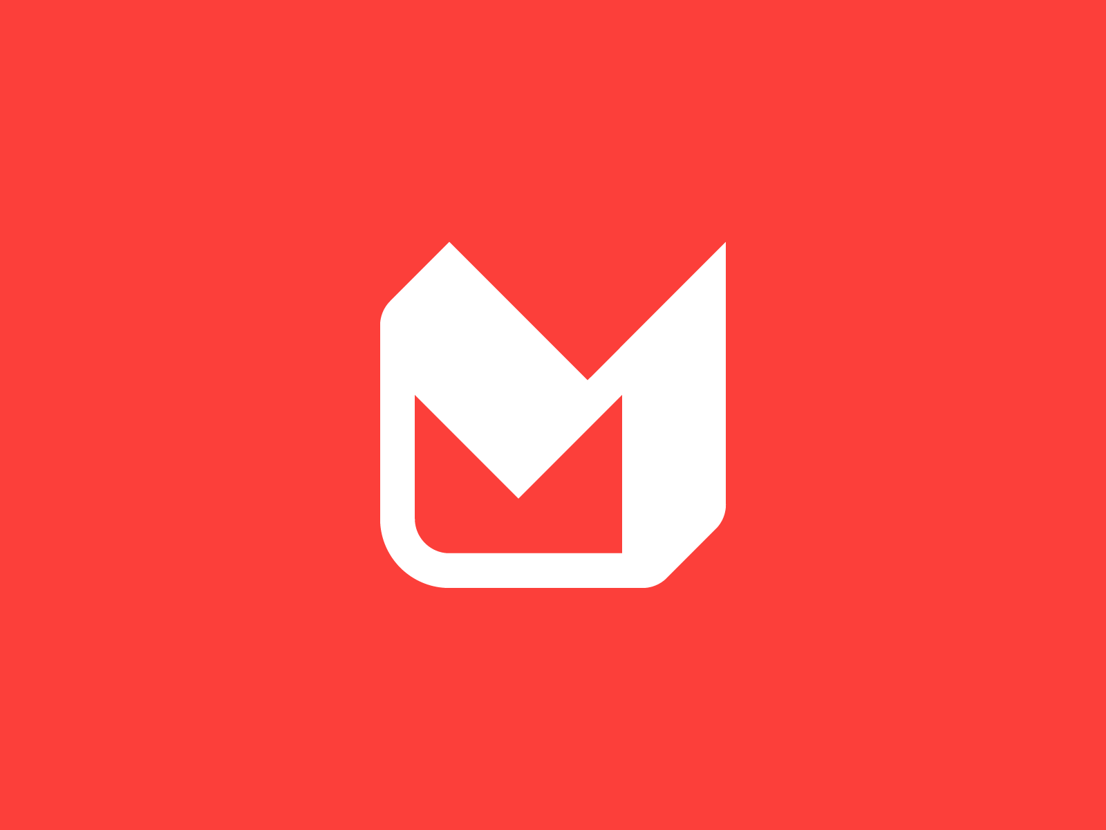 Ред м. VM Red logo. M Letter icon.