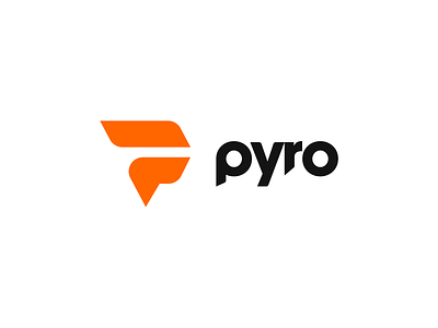 pyro brand brand identity brand identity design branding exploration icon identity logo logo design concept logo designer logo exploration monogram orange p project symbol type design vector wordmark