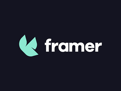 Framer brand brand identity brand identity design branding duotone exploration frame framer icon identity logo logo design logo exploration logotype monogram project symbol teal vector