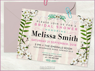 5X7 Invitation | Bridal Shower