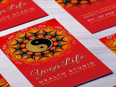 New Age theme Business Card Template business cards templates