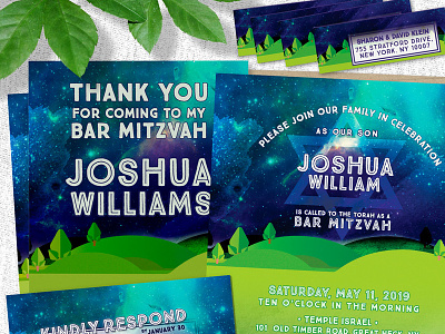 Great Outdoors Bar Mitzvah Invitation Suite
