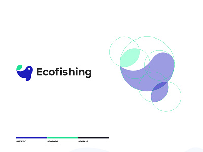 Ecofishing logo brand ecology ecommerce fish fishing logo logo design logotype ocean sea seafood