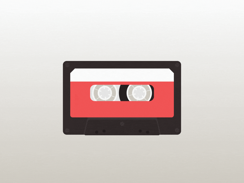 Cassette Tape after affects animation cassette design illustration k7 motion tape