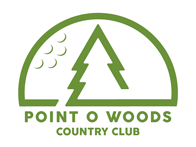 Point O’ Woods Logo design logo monogram o point woods