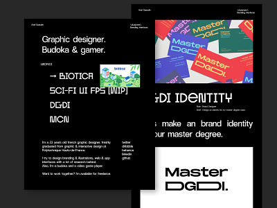 2020 Portfolio branding dark mode design minimal minimalism typography ui website design