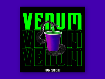 Venum. album artwork cover artwork cover design cup france party poster rap snake venom venum