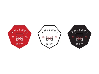 Whiskey Dry Logo Design bourbon chef diner diner logo logo concepting logo lockup red and black restaurant sketches whiskey