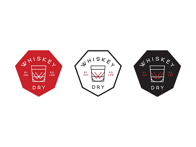 Whiskey Dry Logo Design bourbon chef diner diner logo logo concepting logo lockup red and black restaurant sketches whiskey