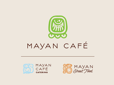 Mayan Cafe Branding brand identity branding cafe illustration kentucky logo design logotype louisville mayan mayan cafe restaurant restaurant branding restaurant logo