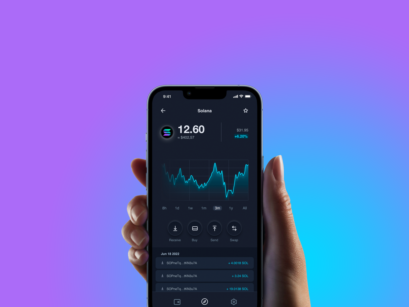 Crypto Wallet Dark Theme by Andrew on Dribbble