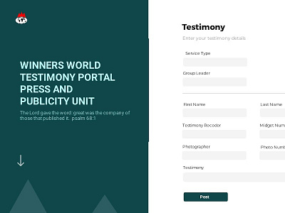 TESTIMONY PORTAL FOR LFC PRESS AND PUBLICITY typography ui ux web design