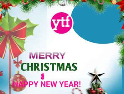 YTF CHRISMAS GREETING CARD colour graphic design typography