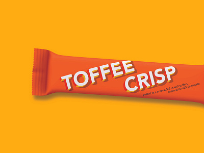 Toffee Crisp concept branding branding concept concept design dribbble dribble warm up graphic design graphics nestle packaging packaging design packaging mockup rebound