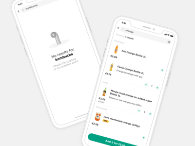 Search results — Glovo design glovo glovo app graphic design ios productdesign query results search ui
