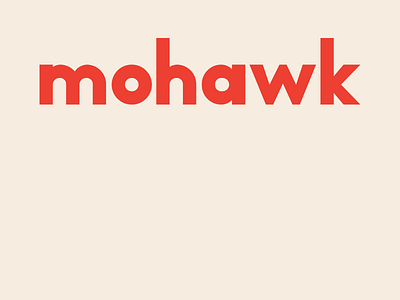 Mohawk modular typefont