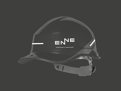 ENNE Branding / Construction Helmet branding clean design flat graphicdesign identity illustrator lettering logo minimal stationary type typography vector