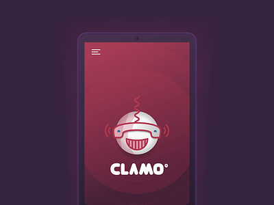 App Clamo concept app branding design flat graphicdesign identity illustration illustrator logo minimal ui vector web