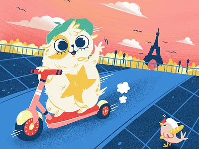 See you later mes amis! characterdesign childrens book childrens book illustrations childrens illustration illustration illustrator paris photoshop project tour eiffel