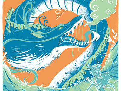 The Dragon comic design dragon illustration illustrator photoshop ps