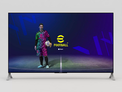 eFootball Menu Design adobe adobe xd animation design efootball game mockup pes playstation ui video game xbox