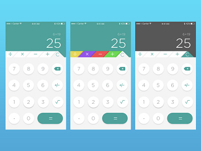 Daily UI - Calculator android calculator dailyui design interface ios minimal mobile numbers user