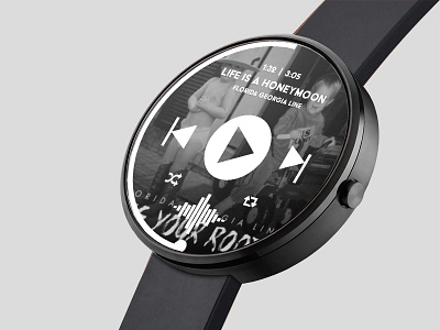 Daily UI 9 - Music Player app dailyui design illustration mobile music player smart ui watch