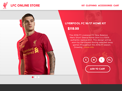 Liverpool Shop Item clothing dailyui ecommerce green item jersey kit liverpool shop soccer third