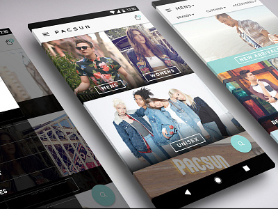 Pacsun Android App Redesign