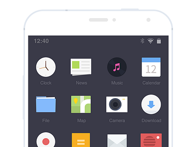 Flyme OS Icons Redesign
