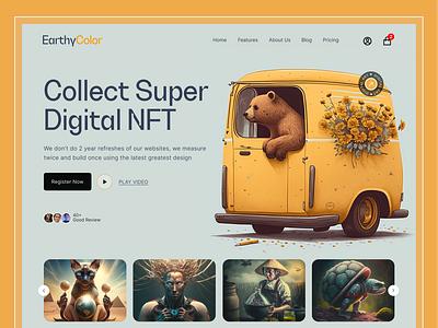 NFT Landing Page Design