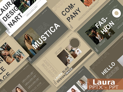 LAURA - Presentation Template #1 app branding design graphic design illustration logo typography ui ux vector