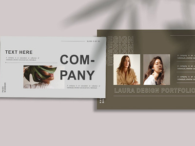 LAURA - Presentation Template #3 app branding design graphic design illustration logo typography ui ux vector