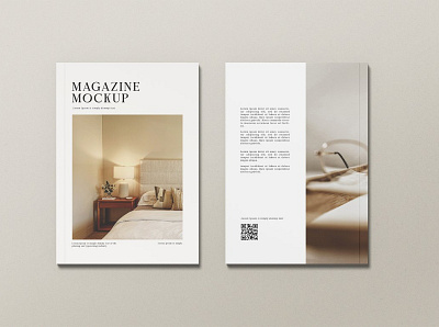 A4 Magazine Mockup Top View #11 app branding design graphic design illustration logo typography ui ux vector