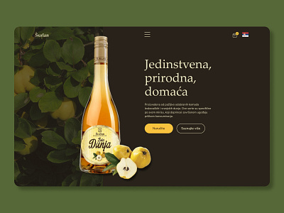 Website Concept for a Serbian Rakija Brand 1.0