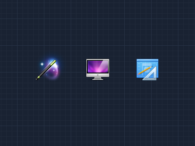 try blueprint displayer icon wand