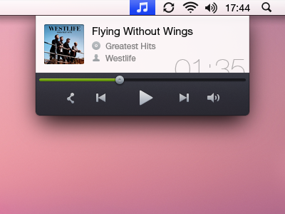 Music Widget design interface music player ui widget